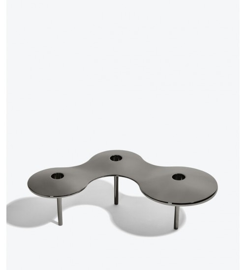 Zaha Hadid Design Cell细胞系列大号烛台黑色H10cm